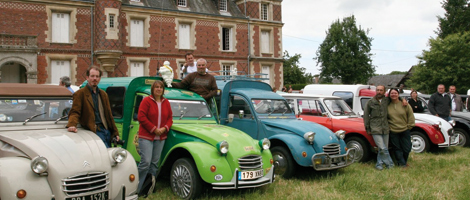 Réunion de 2cv en Normandie