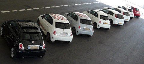 Sortie de Fiat 500 Abarth à St-Dié