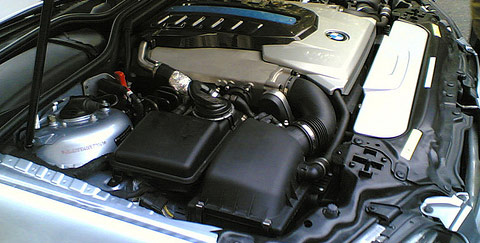 Moteur d'une BMW à Hydrogène