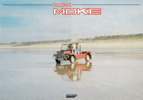 Publicité pour la Mini Moke