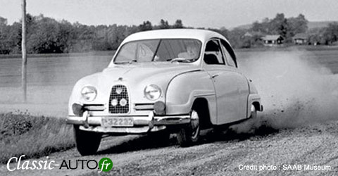 saab-93-1957 Saab 93 de Erik Carlsson au Rallye des mille lacs 1957