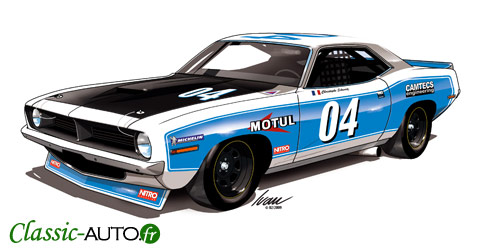 Plymouth HemiCuda engagée aux RMU Classic 2010