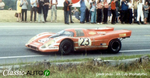 Porsche 917 lors du dernier tour du Mans 1970