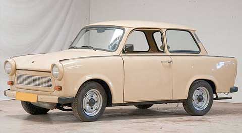 trabant Une Trabant d'origine, vitesse de pointe, 113 km/h