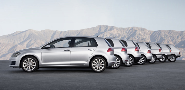 golf-generation 7 générations de Golf