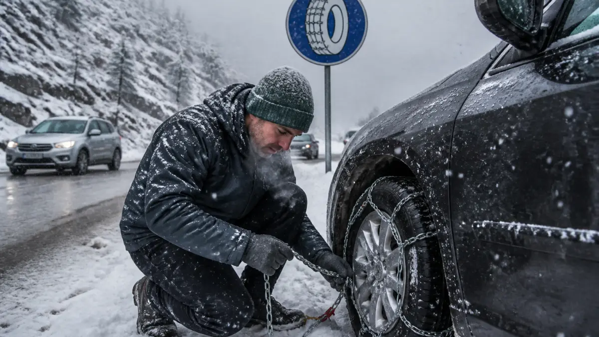 Chaînes neige : quand les monter et comment éviter les mauvaises surprises