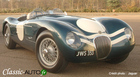 La Jaguar Type C et son aérodynamique poussée pour l'époque